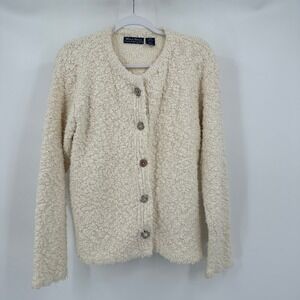 Wind River Women Cottagecore Cozy Cardigan Sweater Size S/M Textured Boucle Soft